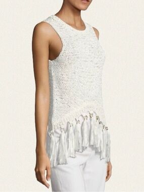 A.L.C. Carmelita Knit Tassel Trim Tank
